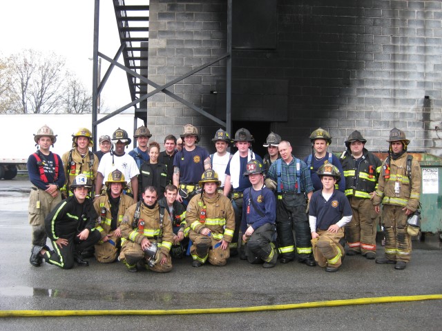 Nancy Run structural burn training 11-15-08.