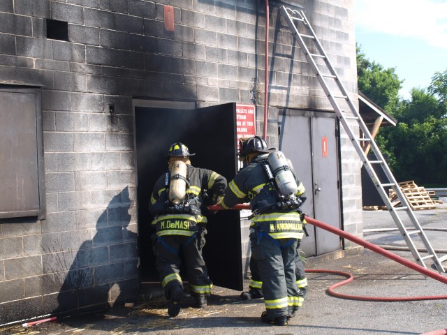 Firefighters Mark DeMasi and Matt Kronmuller