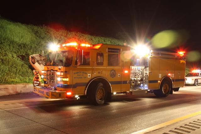 Engine 1411 handles early morning wreck with ejection. - Nancy Run Fire ...